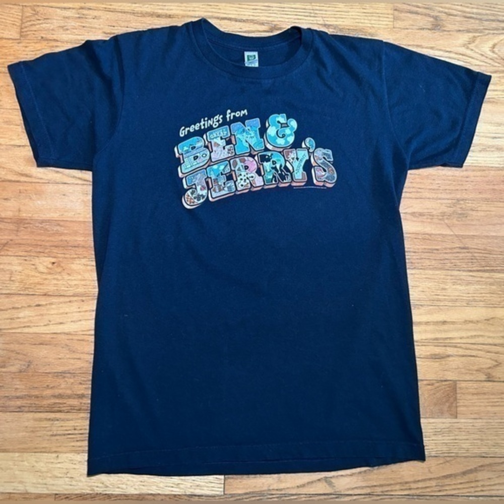 Ben & Jerry’s Navy Graphic T-Shirt Medium